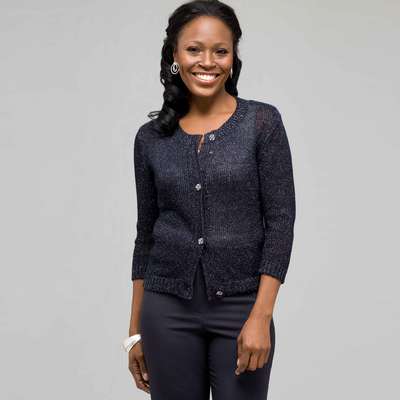 3/4 Sleeve Button Front Cardigan